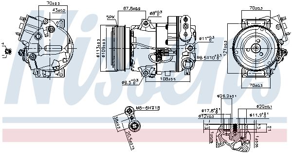 Компрессор - Nissens 890266