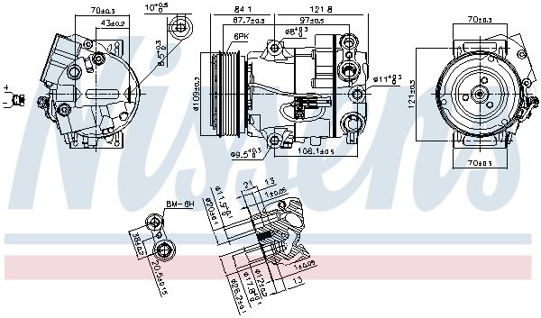 Компрессор - Nissens 890259