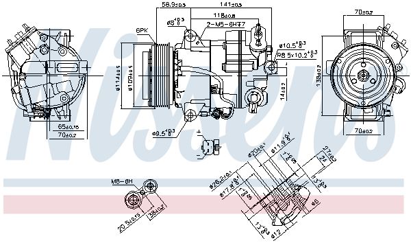 Компрессор - Nissens 890267