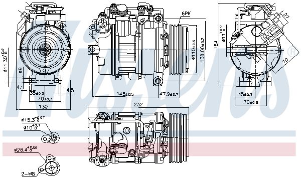Компрессор - Nissens 890628