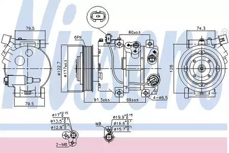 Компрессор - Nissens 890230