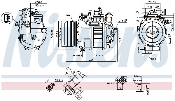 Компрессор - Nissens 890552
