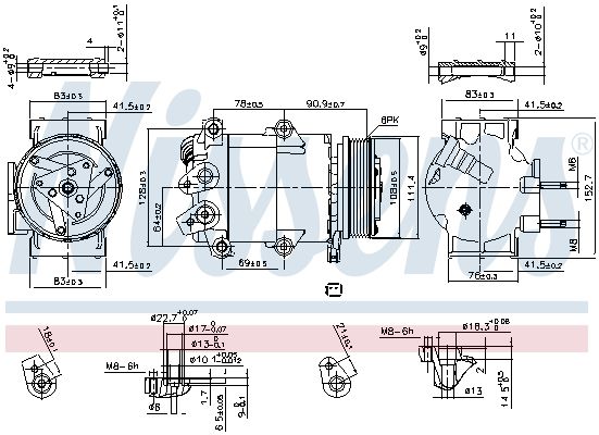Компрессор - Nissens 890321