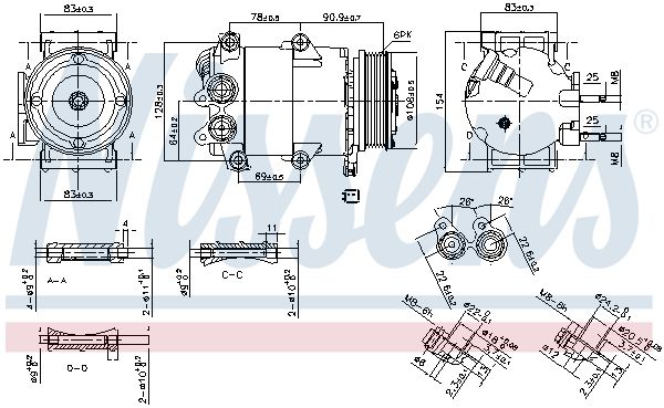 Компрессор - Nissens 890392