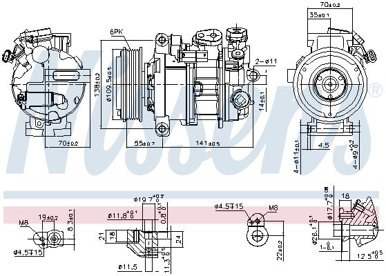 Компрессор - Nissens 890595