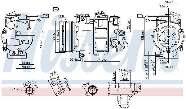 Компрессор - Nissens 890620