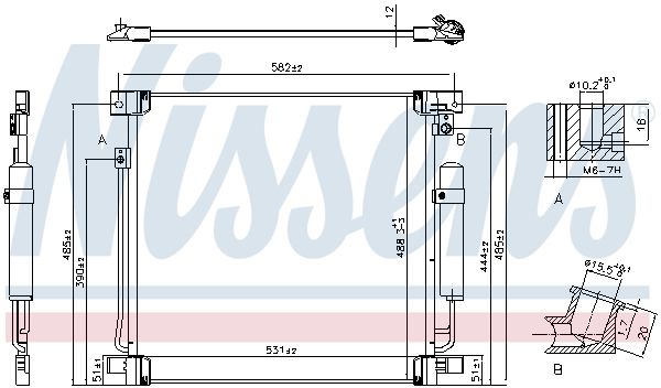 Радиатор кондиционера - Nissens 941078