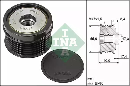 Механизм свободного хода - INA 535 0316 10