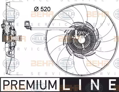 Вентилятор - Behr-Hella 8MV 376 758-291