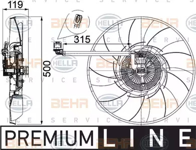 Вентилятор - Behr-Hella 8MV 376 757-521