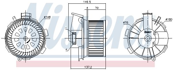 вентилятор - Nissens 87744