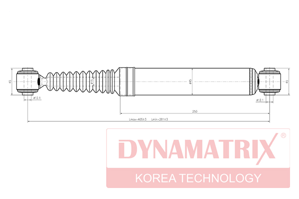 Амортизатор подвески гидравлический | зад | - DYNAMATRIX DSA441107