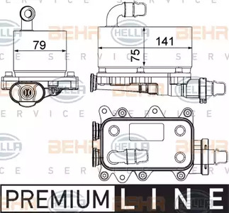 Теплообменник - Behr-Hella 8MO 376 725-211