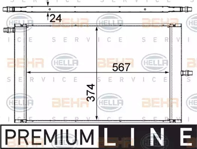 Теплообменник - Behr-Hella 8MK 376 727-511