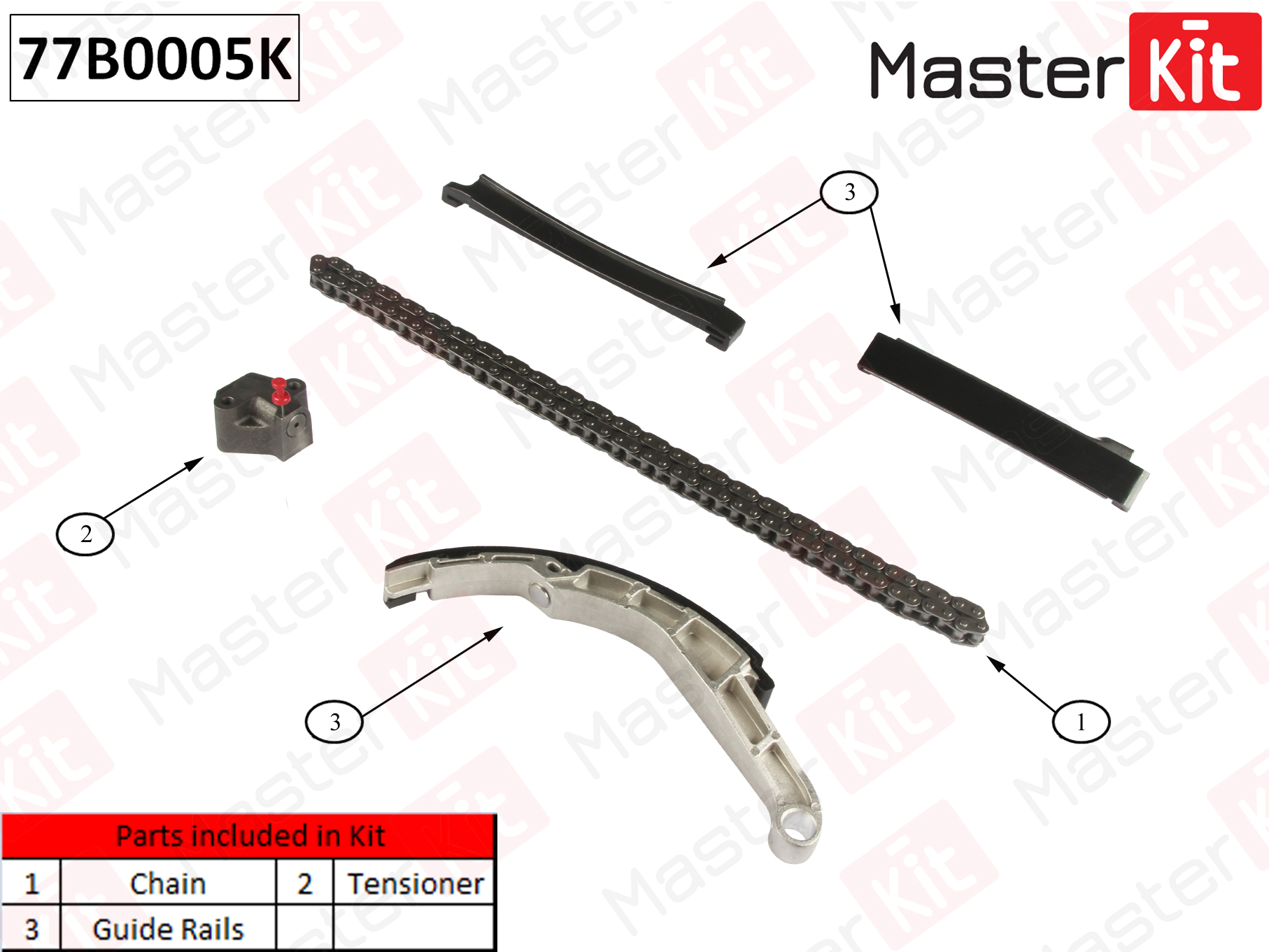 Masterkit каталог. 77b0003k комплект цепи ГРМ (без звездочек) Master Kit. 77b0025k Master Kit. Ремкомплект цепи ГРМ INA по VIN-коду wvwzzz3czae183314. 77b0044k Master Kit.