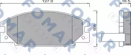 Колодки тормозные дисковые | перед | - FOMAR Friction FO 486681