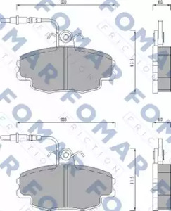 Колодки тормозные дисковые | перед | - FOMAR Friction FO 498681