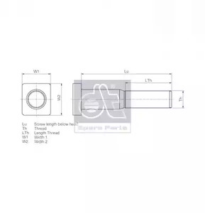 Болт - DT Spare Parts 1.17039