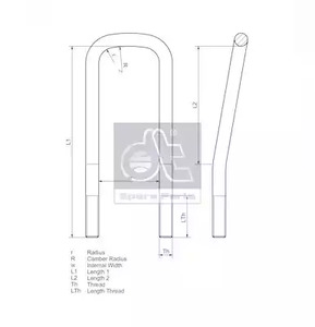 Стремянка рессоры - DT Spare Parts 1.25402