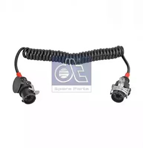 Кабель спиральный EBS 24В Ман Тга 7 полюсов 4 м. - DT Spare Parts 577090