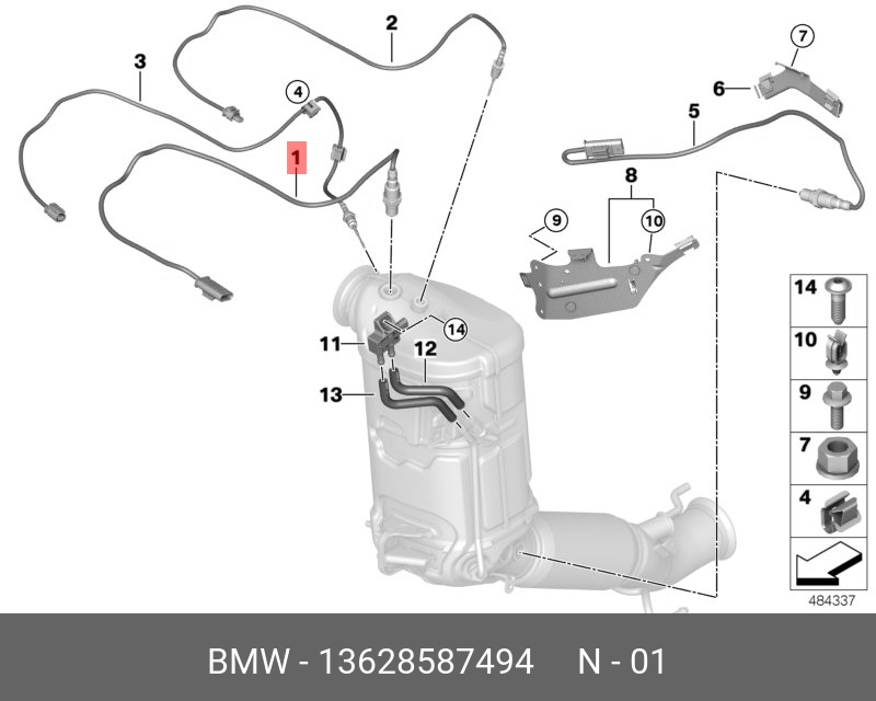Датчик - BMW 13 62 8 587 494