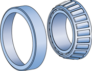 Подшипник ступицы колеса - SKF 30308J2Q