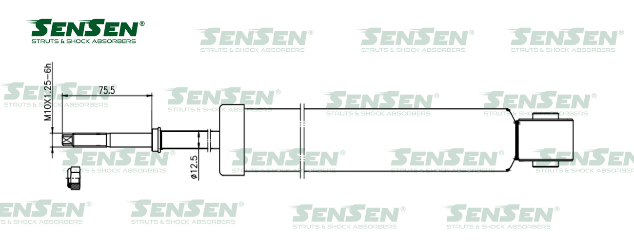 Амортизатор задний Hyundai Santa Fe (00-) | зад прав | SENSEN                3213-0200