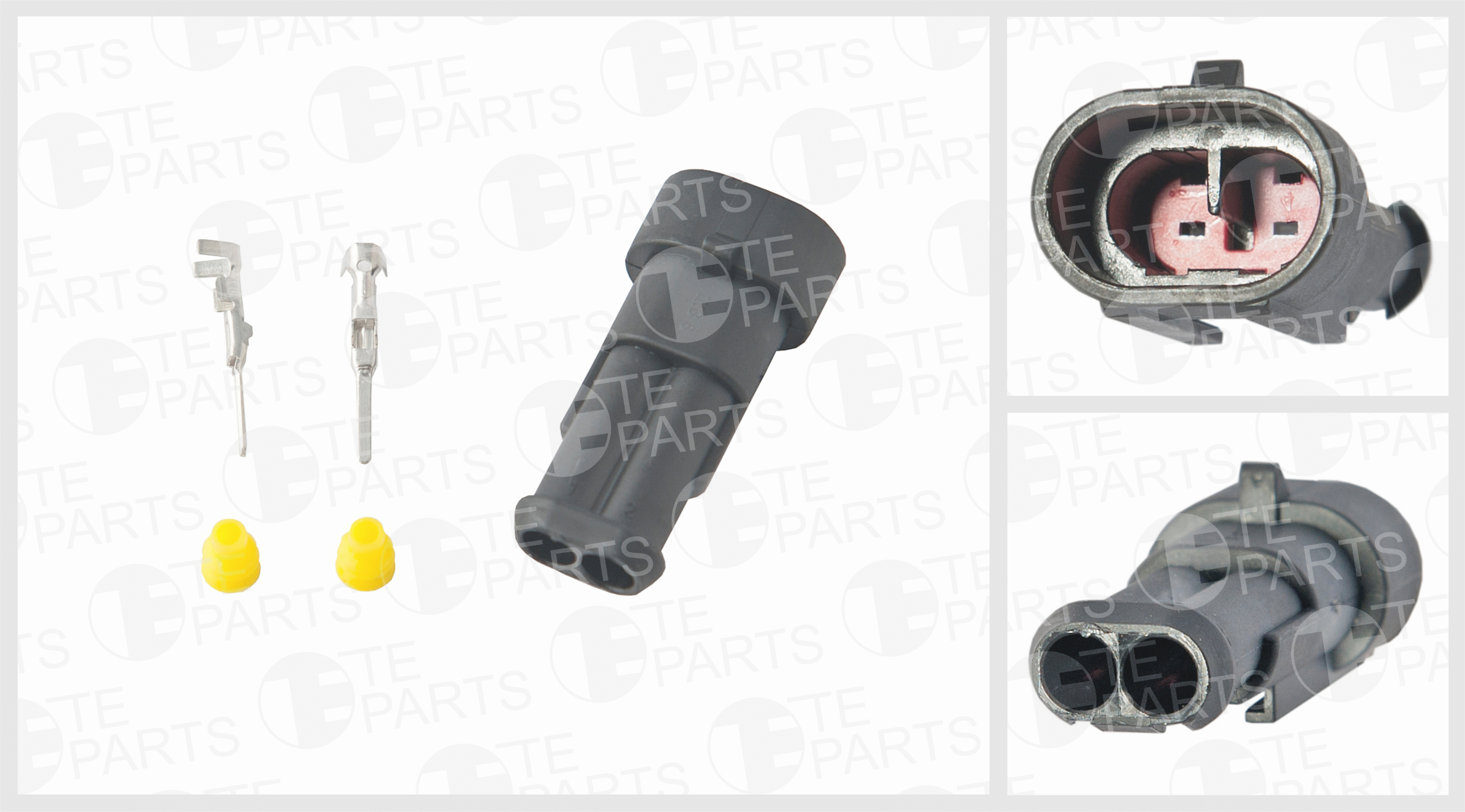 Разъём 2-х контактный универсальный (ответная част - TE PARTS 7810130