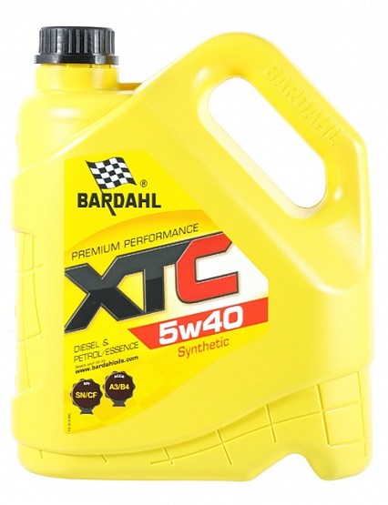 5w40 XTC sn/cf 4L (синт. моторное масло) - BARDAHL 36162