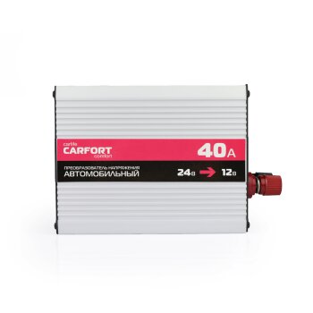 Преобразователь напряжения carfort 24в12v. 40A (1/20) - CarFort CF-6040