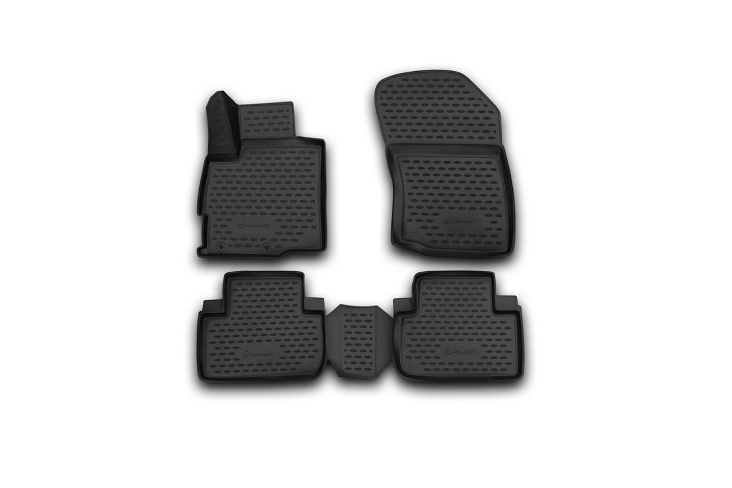 Коврики 3D в салон mitsubishi Outlander, 2012-2015, 2015-, 2 WD, 4 WD, 4 шт. (полиуретан) / Митсубиси Аутлендер - Element NLC.3D.35.28.210