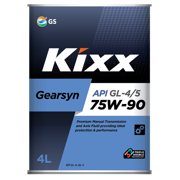 Трансмиссионное масло Kixx Gearsyn gl-4/5 75w-90 /4л синт. - KIXX L296344TE1