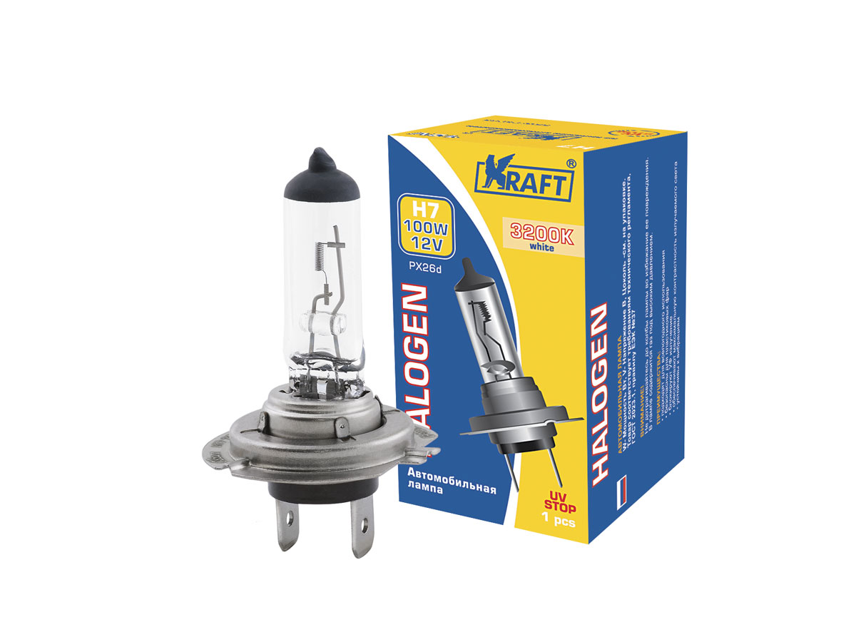 Лампа галоген 12V H7 100W PX26d 700015