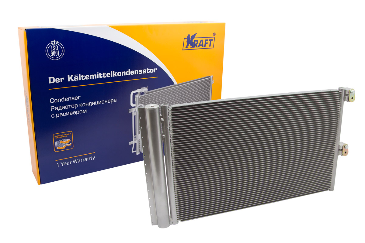 Радиатор кондиционера с ресивером ВАЗ 2123 - KRAFT KT 104042