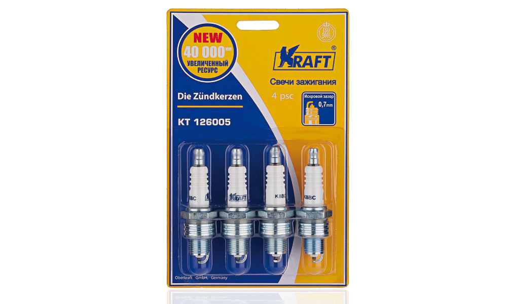 Свечи зажигания, комплект газ-402 - KRAFT KT 126005