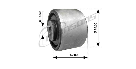 Сайлентблок 79*16.5*62.8 iveco mansons - Mansons 700 574