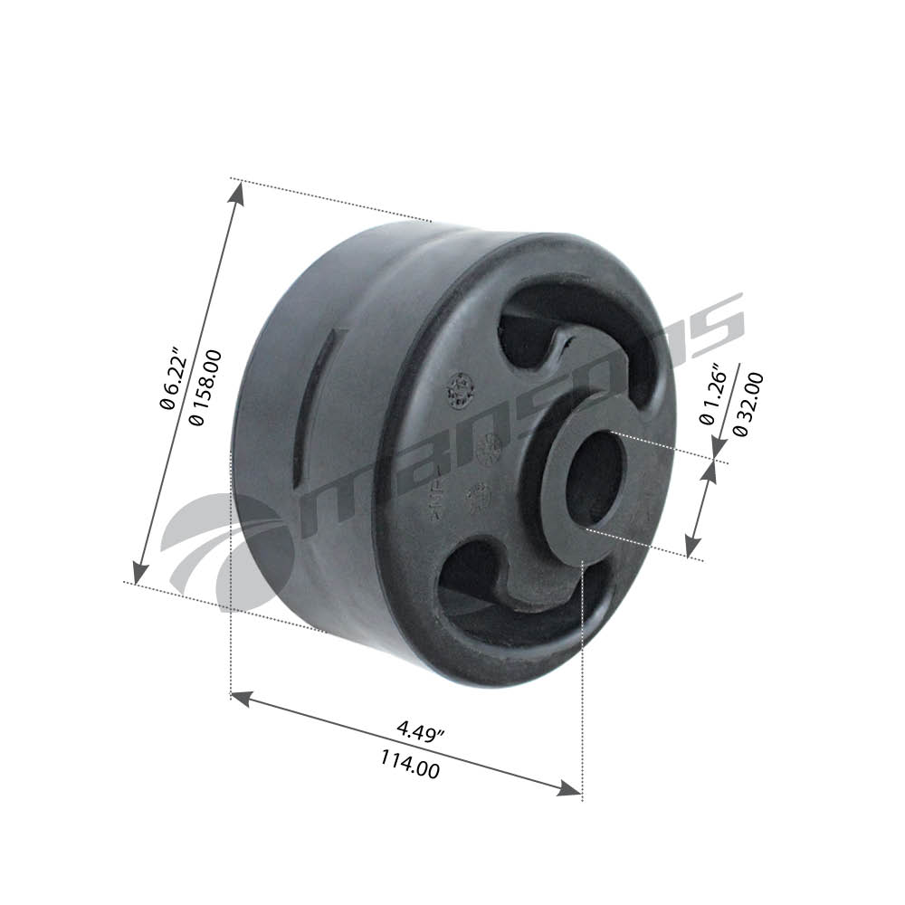 Сайлентблок короба ОСЬ MB te4/te5/tz4/tz5 32х153х114 mansons - Mansons 700 184