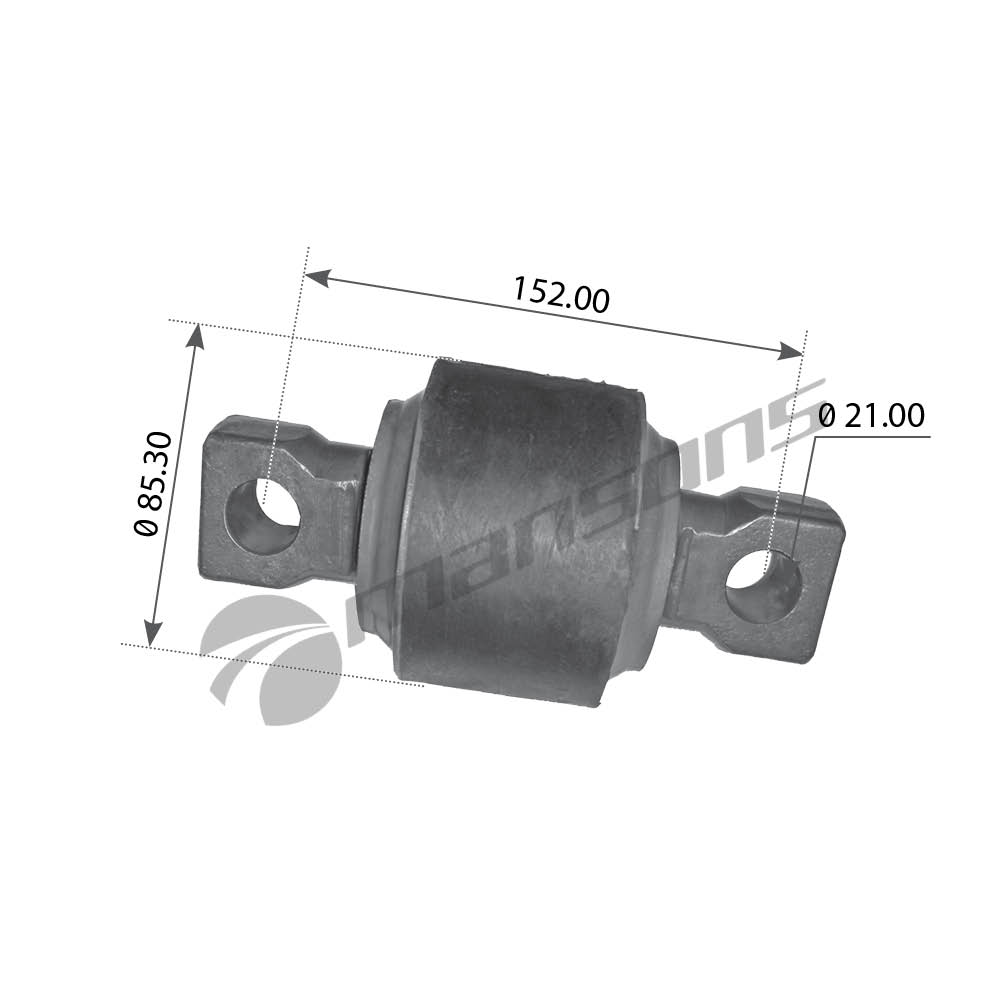 Сайлентблок реакт тяги volvo 274068 mansons - Mansons 900 334