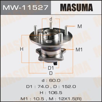 Ступичный узел masuma | зад прав | - Masuma MW11527