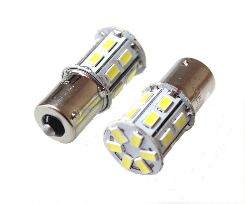 Светодиод 24V S25 20smd (size 5730) p21w BA15s красный 3.24w 100lm - Nord Yada 904820