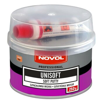 Шпатлевка novol мягкая unisoft 0,25кг +отв.8g (1шт.х8g) 1/24 - NOVOL Nvl-1150