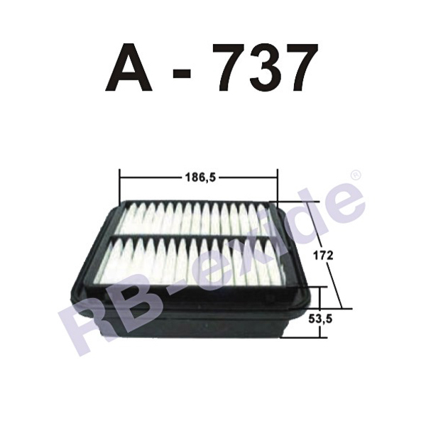 A-737 17801-97201 (фильтр воздушный) - Rb-exide A737