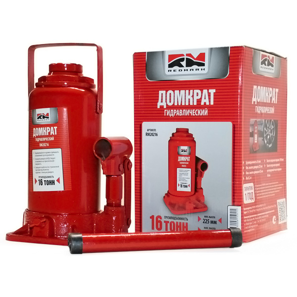 Домкрат гидрав.16 т. выс. 225-425 мм (в коробке) - RedMark RM20216