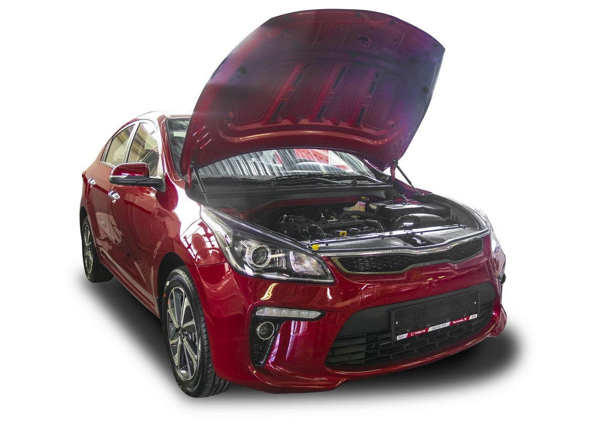 Амортизаторы капота АвтоУПОР (2 шт.) KIA Rio (2017-) - Rival UKIRIO021