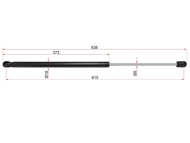 Амортизатор капота mercedes-benz m-class w166/gle w292 11-/gl-class x166 12- RH - SAT STA1669802464