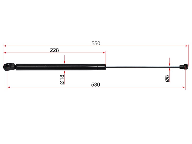 Амортизатор крышки багажника volkswagen golf 12- - SAT ST5G6827550C