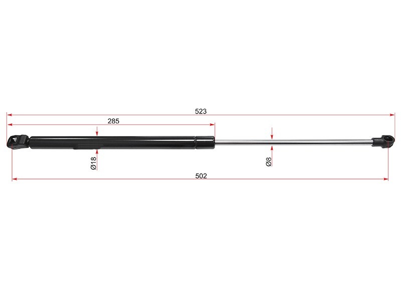 Амортизатор крышки багажника volkswagen passat 00-05/golf 97-05/bora 99-05 (wgn) - SAT ST-1J6827550