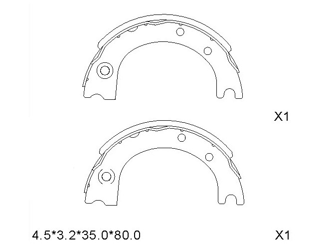 Колодки ручного тормоза toyota dynatoyoace 01- - SAT ST4654025010