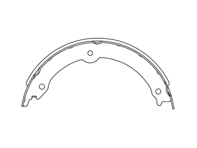 Колодки ручника toyota land cruiser 200 tundra sequoia 07- комплект 4шт SAT ST4653034010 2744₽