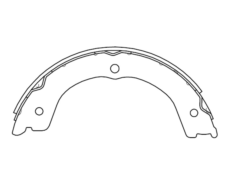 Колодки ручного тормоза    комплект - SAT STD40601LA6A